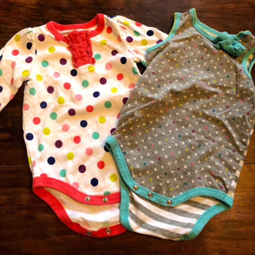 Polka Dot Onesies.
